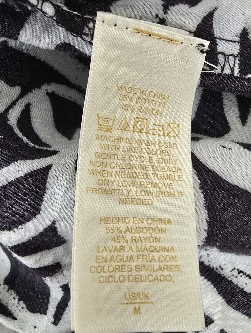 Kate Spade New York Glasses Print Long Sleeve Sleepshirt Dress M Button Front